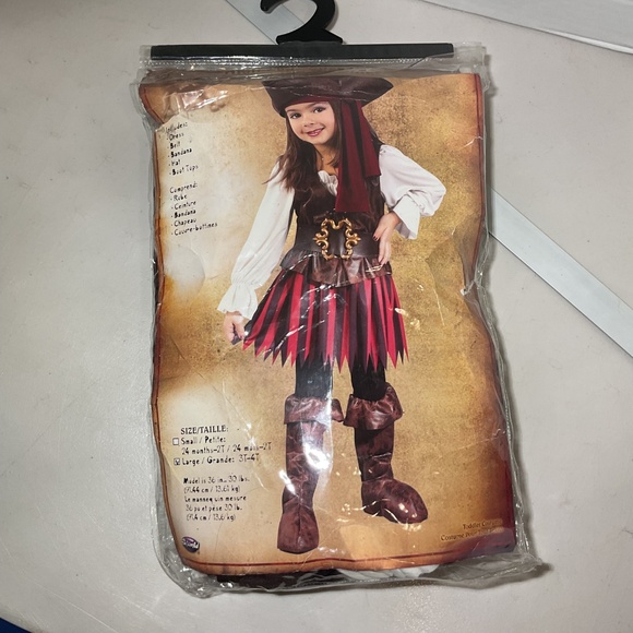 High Seas Buccaneer Toddler Costume Size 3T-4T - Picture 4 of 8